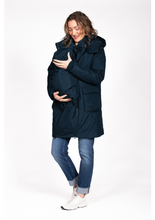 Laden Sie das Bild in den Galerie-Viewer, Umstandswinterjacke ZIG 3 way marine
